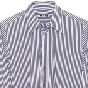 MIU MIU MENS SHIRT STRIPES 15(34) EU38 SLIM FIT